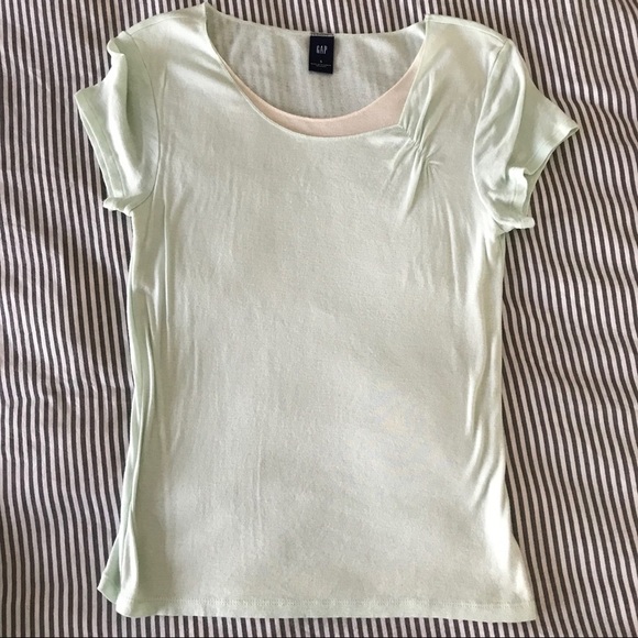 Vintage Y2K Gap - Green Short Sleeve Top - Small - Picture 1 of 8